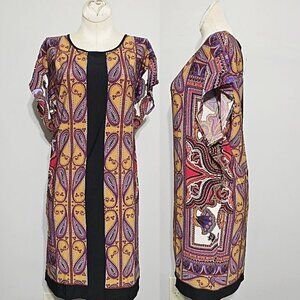New One World Boho Paisley Tunic Dress Petite S Live & Let Live Long-Line Top